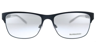 Burberry BE 1289 1007 Rectangle Metal Black Eyeglasses with Demo Lens