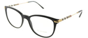 Burberry BE 2255Q 3001 Square Plastic Black Eyeglasses with Demo Lens
