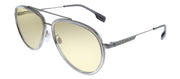 Burberry Oliver BE 3125 1003/8 Aviator Metal Gunmetal Sunglasses with Yellow Lens