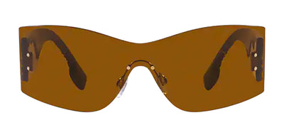 Burberry BE 3137 110963 Rimless Plastic Havana Sunglasses with Brown Lens