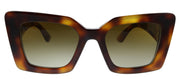 Burberry Daisy BE 4344 3316T5 Square Plastic Havana Sunglasses with Brown Gradient Polarized Lens