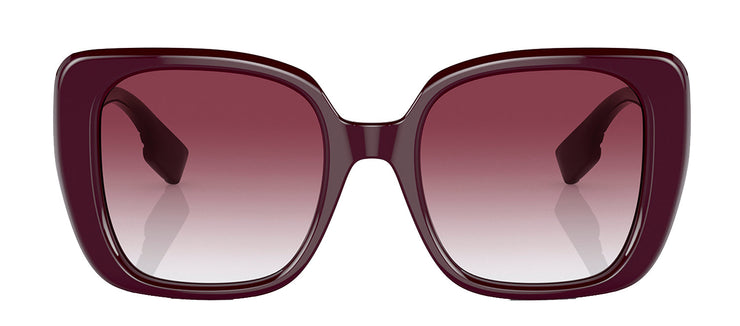 Burberry HELENA BE 4371 39798H Square Plastic Burgundy Sunglasses with Purple Gradient Lens