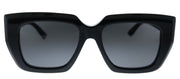 Bottega Veneta BV 1030S 001 Geometric Acetate Black Sunglasses with Grey Lens