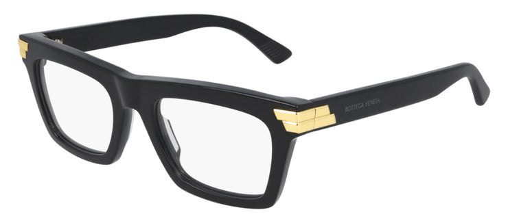 Bottega Veneta BV 1059O 001 Rectangle Acetate Black Eyeglasses with Demo Lens