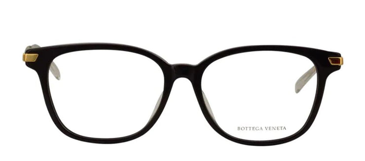 Bottega Veneta BV 1074OA 001 Square Metal Black Eyeglasses with Logo Stamped Demo Lenses