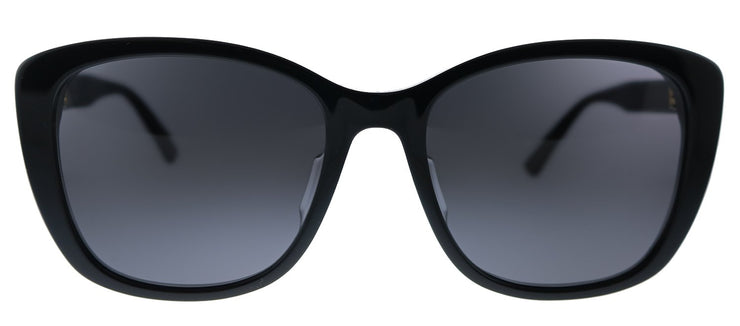 Bottega Veneta BV 1079SK 001 Square Acetate Black Sunglasses with Grey Lens