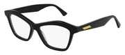Bottega Veneta BV 1096O 001 Cat-Eye Acetate Black Eyeglasses with Demo Lens