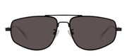 Bottega Veneta BV 1125S Pilot Metal Black Sunglasses with Grey Lens