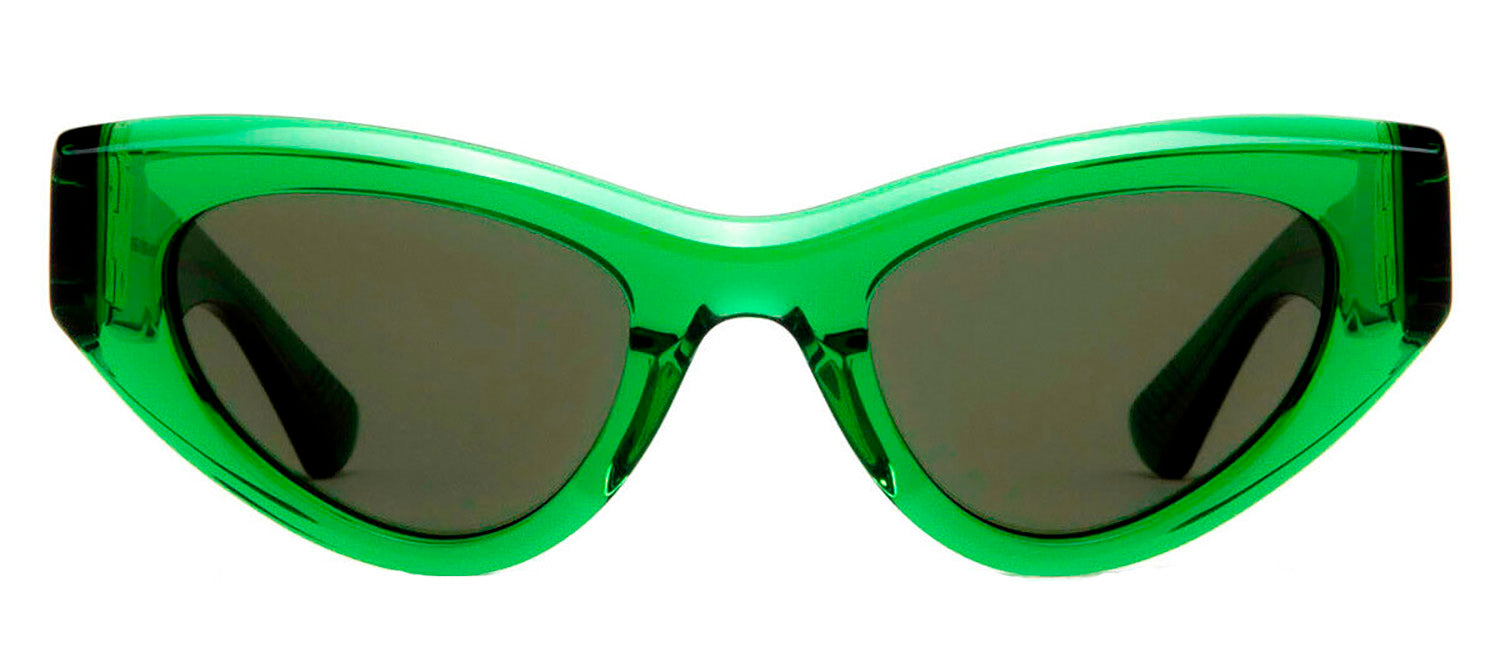 Grand Azur FW23 TWO-TONE SUNGLASSES / FERN GREEN & BLACK ONYX -NUBIAN