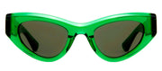 Bottega Veneta BV 1142S 004 Cat-Eye Plastic Green Sunglasses with Green Lens