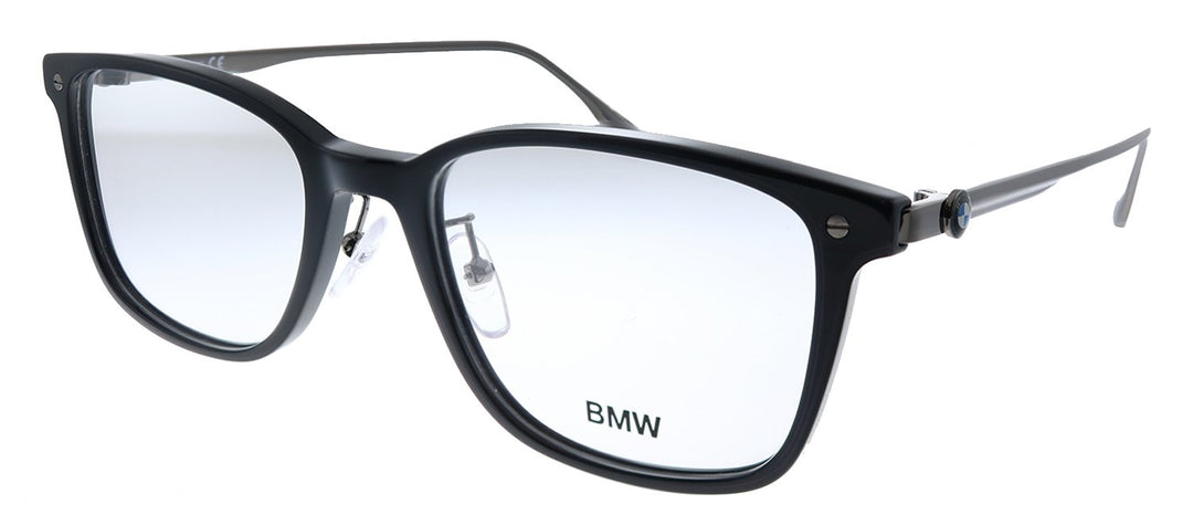 New BMW BW 5014 001 Shiny Black Plastic Square Eyeglasses 54mm BW_5014_001_side_1200x630.jpg?  main image 4