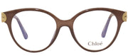 Chloe CE 2733 210 Cat-Eye Plastic Brown Eyeglasses with Demo Lens