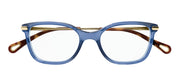 Chloe CH 0059O 012 Cat-Eye Plastic Blue Eyeglasses with Logo Stamped Demo Lenses