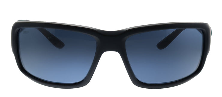 Costa Del Mar FANTAIL 9006 900601 Rectangle Plastic Black Sunglasses with Grey Polarized Lens