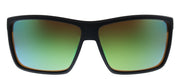 Costa Del Mar RINCONCITO 9016 901616 Rectangle Plastic Black Sunglasses with Green Mirror Lens