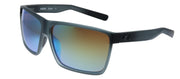 Costa Del Mar RINCON 9018 901801 Rectangle Plastic Grey Sunglasses with Green Mirror Lens