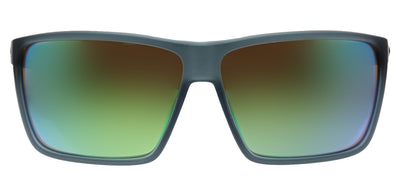 Costa Del Mar RINCON 9018 901801 Rectangle Plastic Grey Sunglasses with Green Mirror Lens