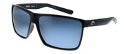 Costa Del Mar RINCON 9018 901813 Rectangle Plastic Black Sunglasses with Silver Mirror Lens