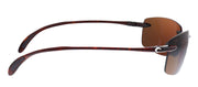 Costa Del Mar BALLAST 9071 907101 Rectangle Plastic Tortoise Sunglasses with Brown Polarized Lens