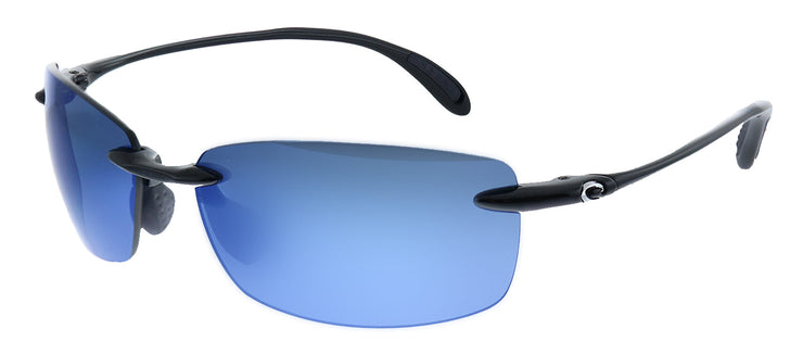 Costa Del Mar BALLAST 9071 907105 Rectangle Plastic Black Sunglasses with Blue Mirror Lens