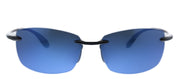 Costa Del Mar BALLAST 9071 907105 Rectangle Plastic Black Sunglasses with Blue Mirror Lens