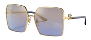 Dolce & Gabbana DG 2279 02/33 Square Metal Gold Sunglasses with Grey Gradient Lens