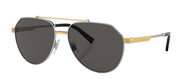 Dolce & Gabbana DG 2288 131387 Aviator Metal Silver Sunglasses with Grey Lens