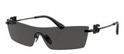 Dolce & Gabbana DG 2292 01/87 Shield Metal Black Sunglasses with Grey Lens