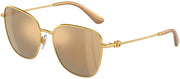 Dolce & Gabbana DG 2293 02/7P Butterfly Metal Gold Sunglasses with Gold Mirror Lens