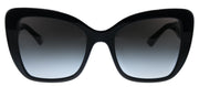 Dolce & Gabbana DG 4348 501/8G Butterfly Plastic Black Sunglasses with Grey Gradient Lens