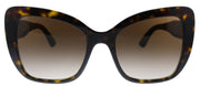 Dolce & Gabbana DG 4348 502/13 Butterfly Plastic Havana Sunglasses with Brown Gradient Lens
