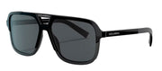 Dolce & Gabbana DG 4354 193481 Square Plastic Black Sunglasses with Grey Polarized Lens
