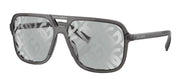 Dolce & Gabbana DG 4354 3160AL Square Plastic Grey Sunglasses with Grey Mirror Lens