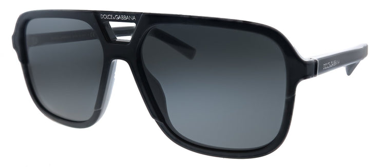 Dolce & Gabbana DG 4354 501/87 Square Plastic Black Sunglasses with Grey Lens
