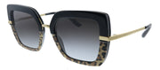 Dolce & Gabbana DG 4373 32448G Square Plastic Multicolor Sunglasses with Grey Gradient Lens