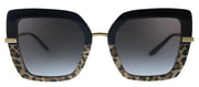 Dolce & Gabbana DG 4373 32448G Square Plastic Multicolor Sunglasses with Grey Gradient Lens