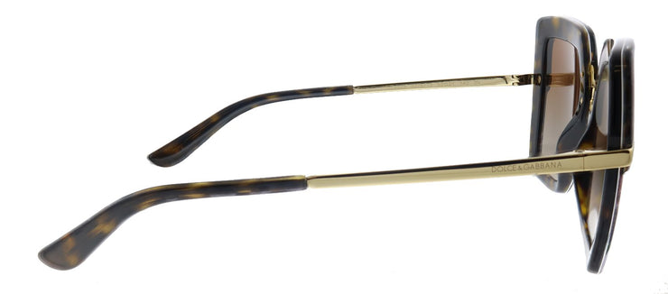 Dolce & Gabbana DG 4373 327813 Square Plastic Multicolor Sunglasses with Brown Gradient Lens