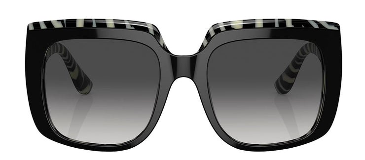 Dolce & Gabbana DG 4414 33728G Square Plastic Black Sunglasses with Grey Gradient Lens