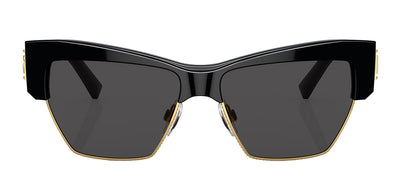 Dolce & Gabbana DG 4415 501/87 Cat-Eye Plastic Black Sunglasses with Grey Lens