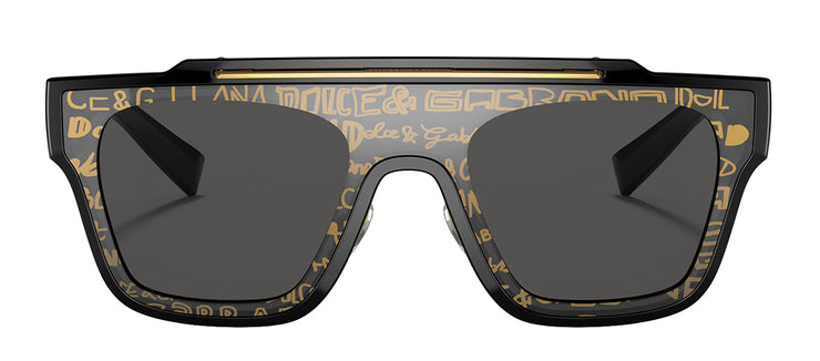 Dolce & Gabbana DG 6125 327787 Square Plastic Black Sunglasses with Grey Lens