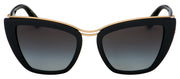 Dolce & Gabbana DG 6144 501/8G Cat-Eye Plastic Black Sunglasses with Grey Gradient Lens