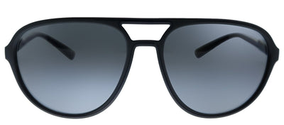 Dolce & Gabbana DG 6150 252581 Aviator Plastic Matte Black Sunglasses with Grey Polarized Lens