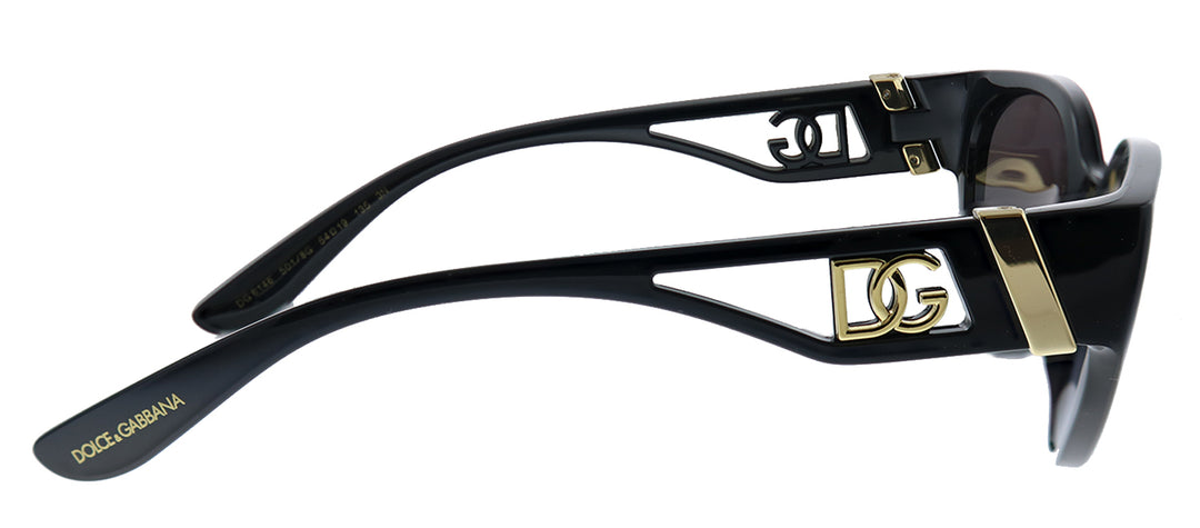 New Dolce & Gabbana DG 6146 501/8G Black Plastic Sunglasses Grey Gradient Lens s-l1200.jpg main image 4