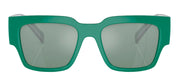 Dolce & Gabbana DG 6184 331182 Square Plastic Green Sunglasses with Green Mirror Lens