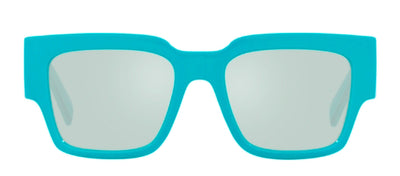 Dolce & Gabbana DG 6184 334665 Square Plastic Blue Sunglasses with Blue Mirror Lens