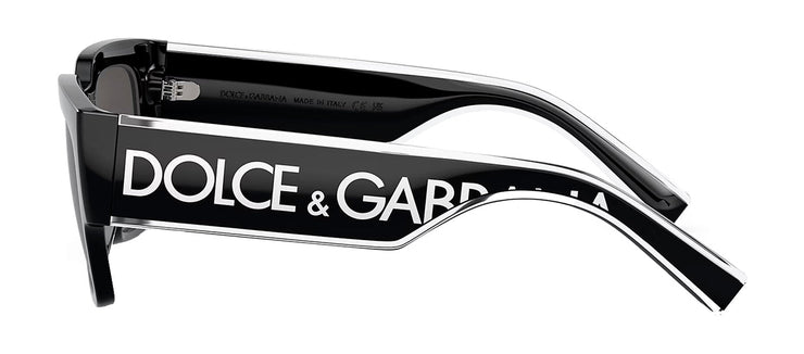 Dolce & Gabbana DG 6184 501/87 Square Plastic Black Sunglasses with Grey Lens