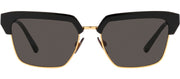 Dolce & Gabbana DG 6185 501/87 Square Metal Black Sunglasses with Grey Lens