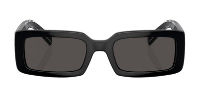 Dolce & Gabbana DG 6187 501/87 Rectangle Plastic Black Sunglasses with Grey Lens