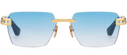 Dita META-EVO ONE DT DTS147 A-03 Rimless Metal Gold Sunglasses with Blue Gradient Lens