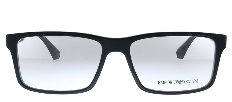 Emporio Armani EA 3038 5063 Rectangle Plastic Black Eyeglasses with Demo Lens